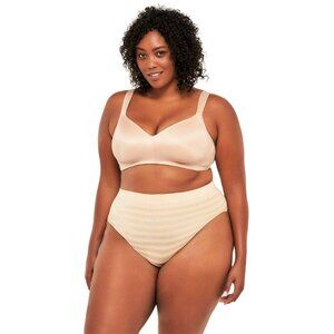 **3/$25** Voglio Eva Plus Size Padded Wirefree Bra Nude 40D (Bra only) New